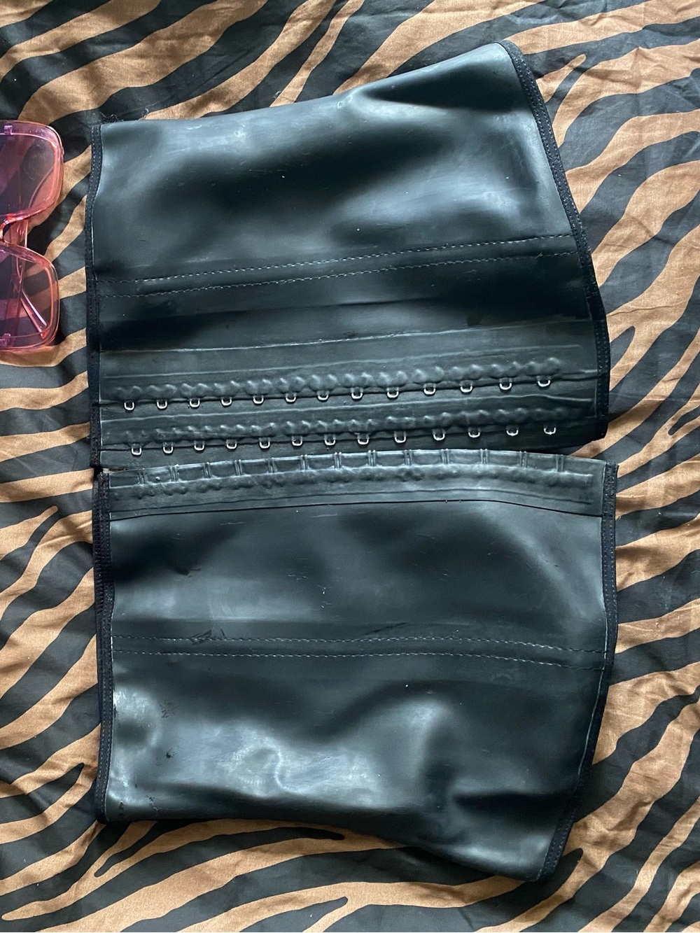 Black Ann Chery  Underbust Cincher Corset 2 Rows - Picture 3 of 3